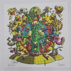 Steven Cerio Blotter Art print signed l/e perforated psychedelic‎ art